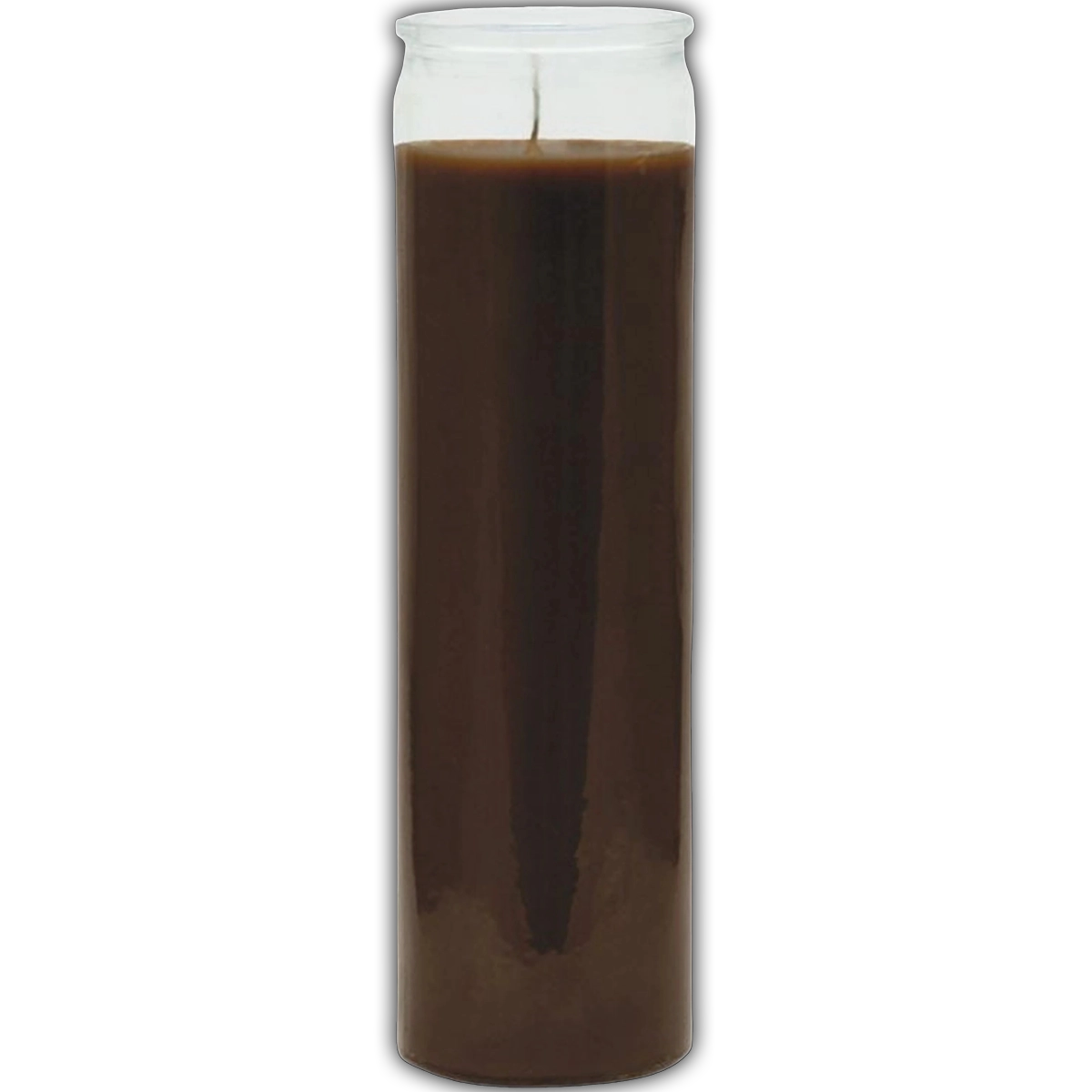 Brown Plain Glass Candle