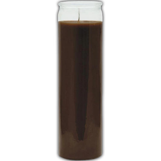 Brown Plain Glass Candle