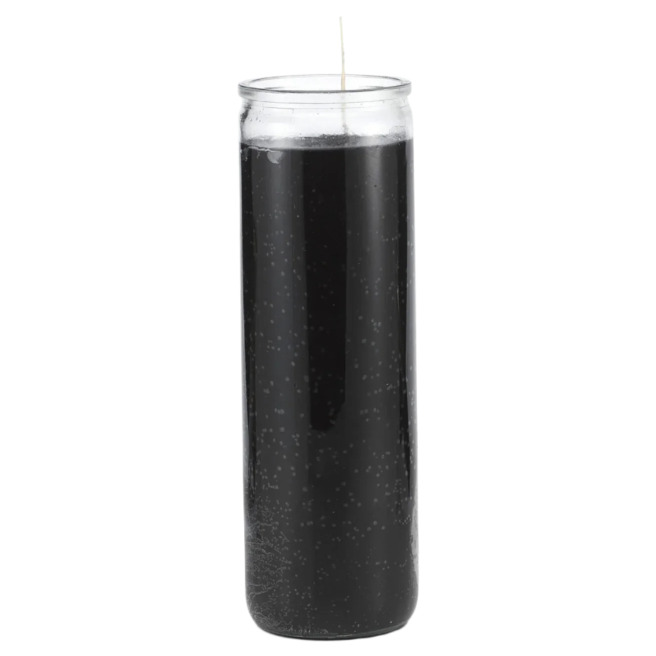 Black Plain Glass Candle