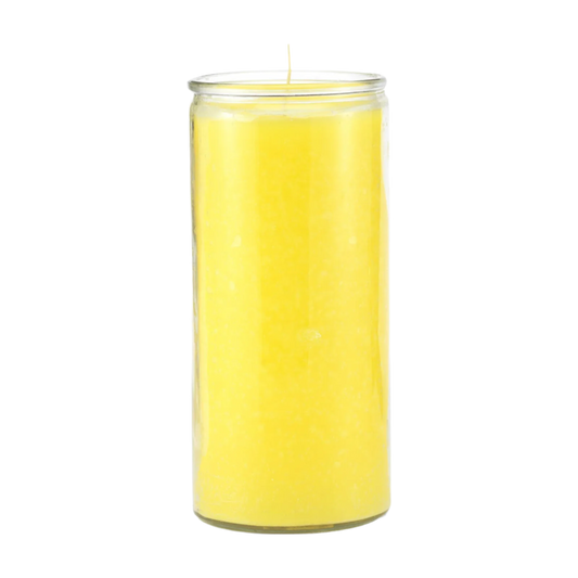 Yellow 14 Day Plain Candle