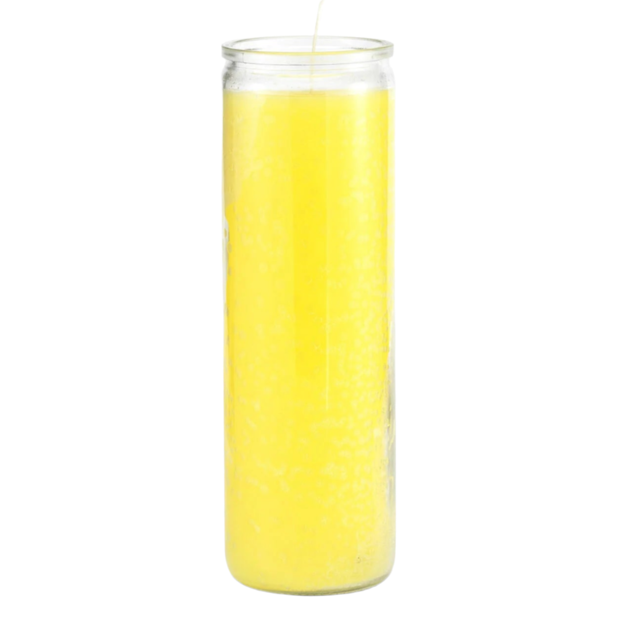 Yellow Plain Glass Candle