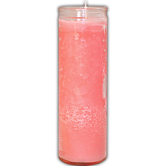 Pink Plain Glass Candle