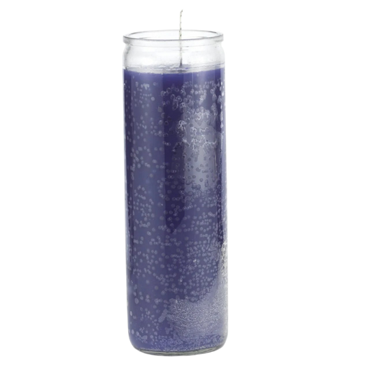 Purple Plain Glass Candle