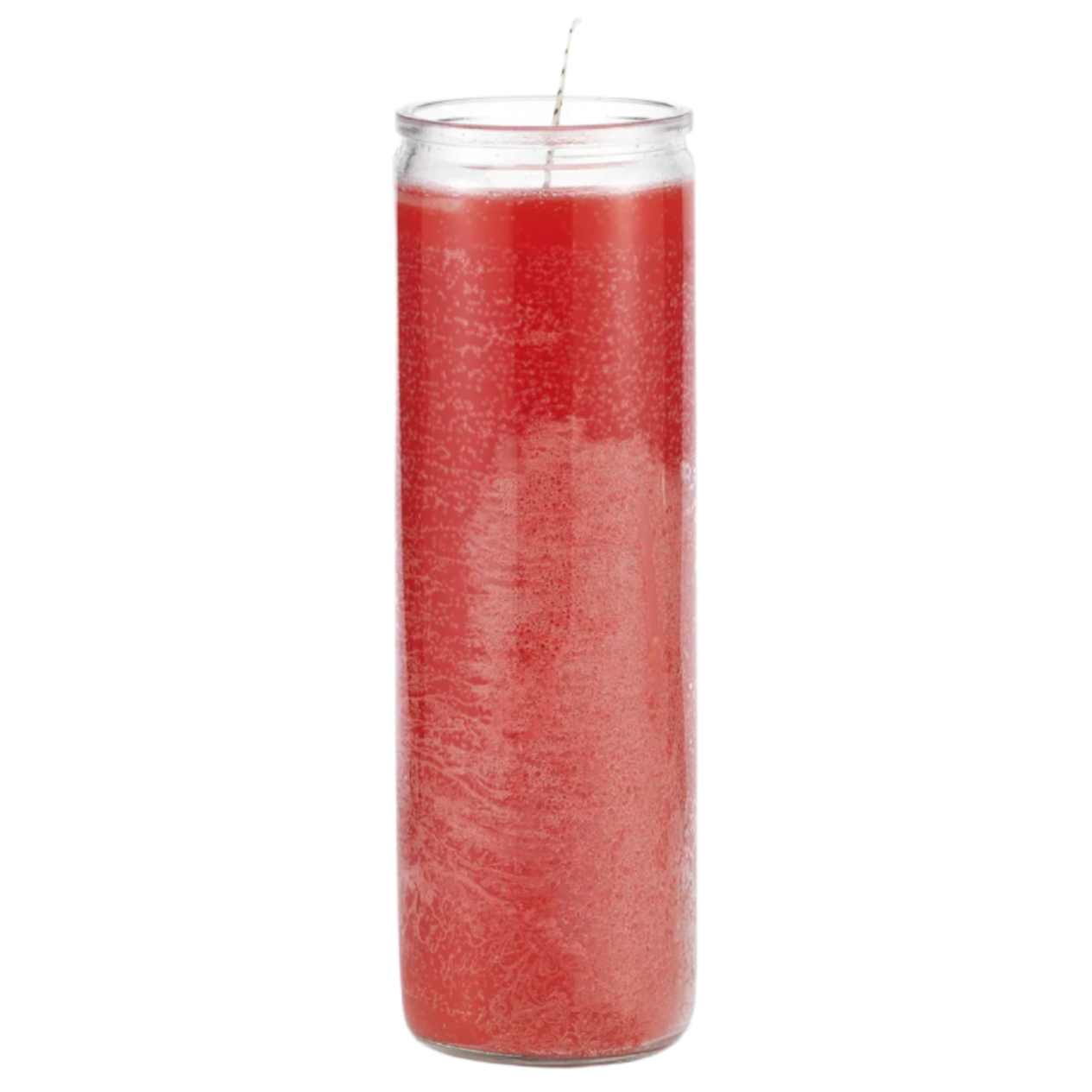 Red Plain Glass Candle